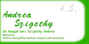 andrea szigethy business card